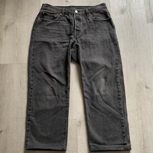 Levi's Premium Black Denim Womens 501 Jeans